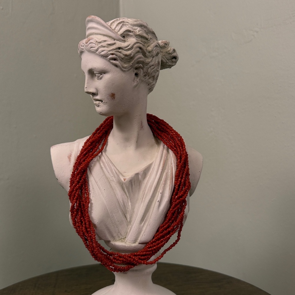 Silpada 10-Strand 🪸Coral Choker **Retired ** ✨Vintage Boho Coastal